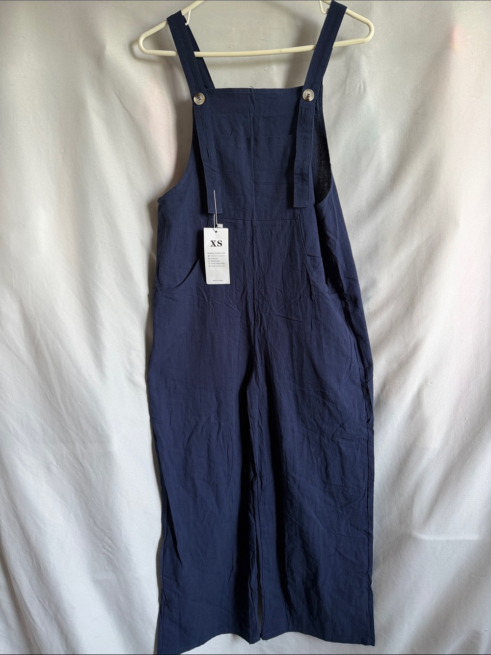Classic Navy Wide-Leg Jumpsuit - XS187